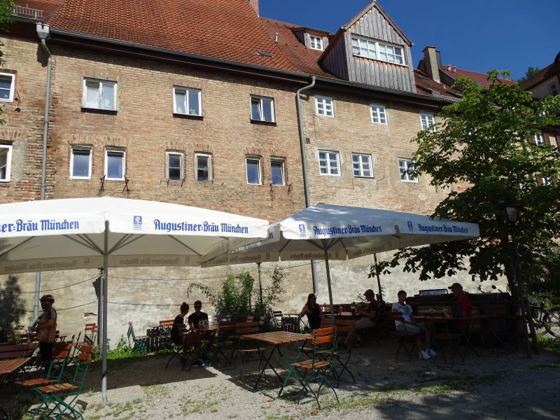 Lechgarten - Der Biergarten in Landsberg.