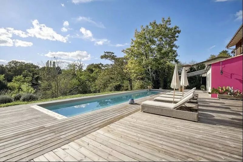 Charming house 15m*3m heated pool, garden 17min Bordeaux