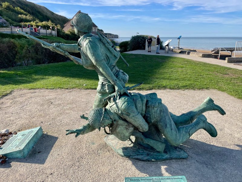 Ever Forward Memorial At Omaha Beach