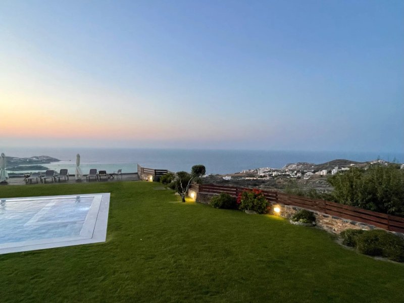 Villa Ourania with private pool and panoramic view, Sleeps 24+