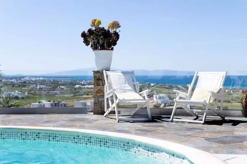 Tranquil private villa with magnificent sea views and pool - sleeps 10