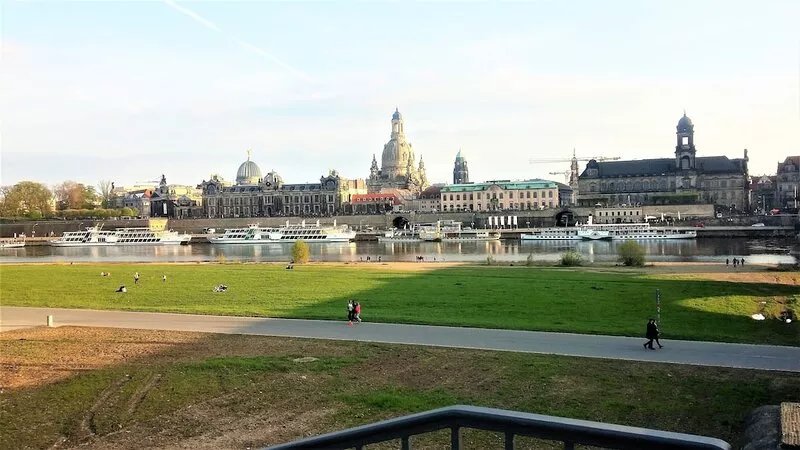 Pearl at the big garden. Dresden old town.