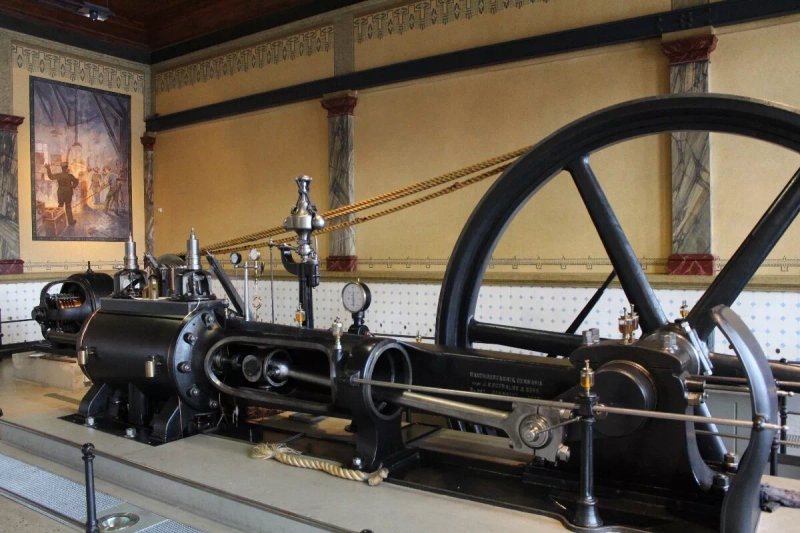 Maschinenhaus Mit Dampfmaschine