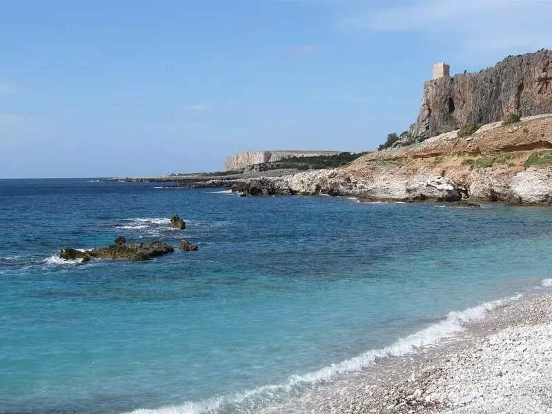 Overlooking the rocky bay of Makari, walking distance from the sea