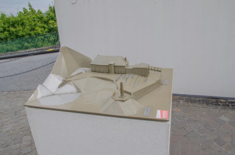 Modell des Drachenfelsplateaus