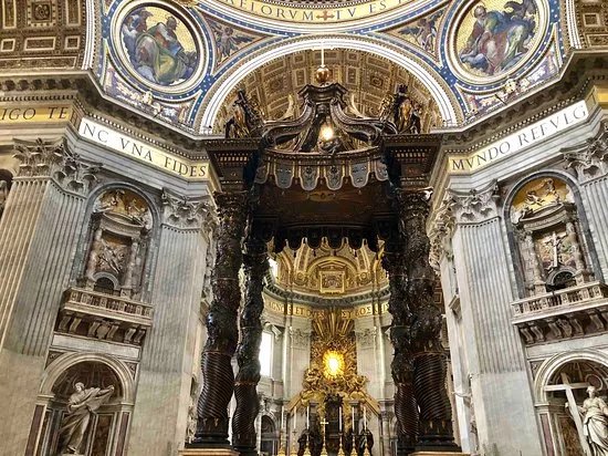 Baldacchino di San Pietro, Di Bernini