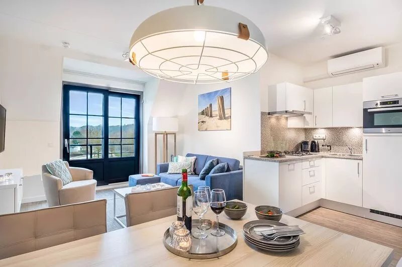 Luxurious apartment with dishwasher, 1 km. from the beach