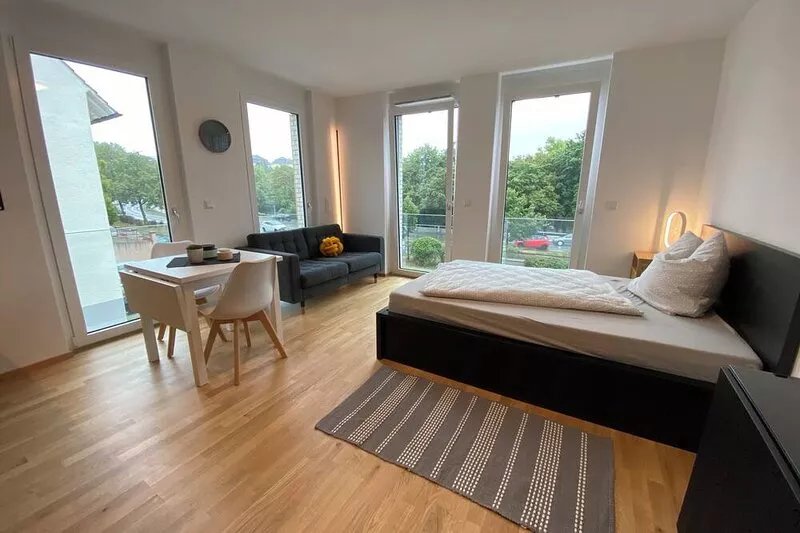 Design apartment with a view of the castle incl. rental bike