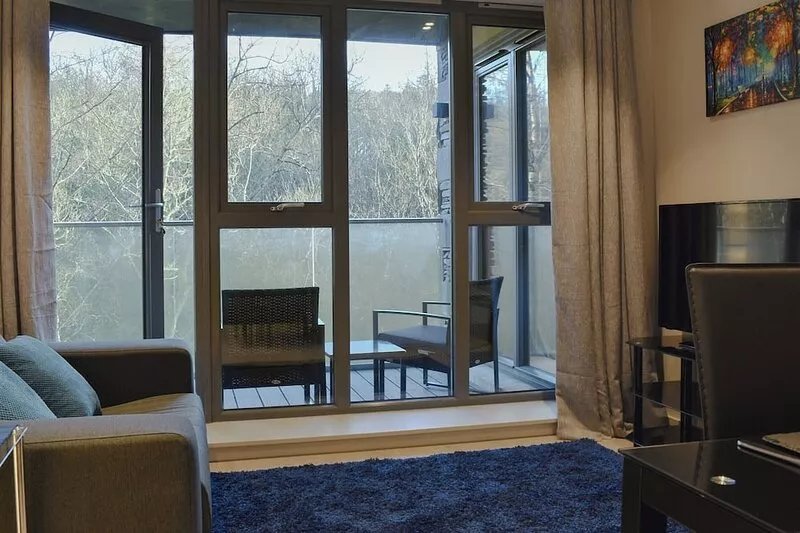 This charming second floor apartment has unrivalled views of the River Leven.