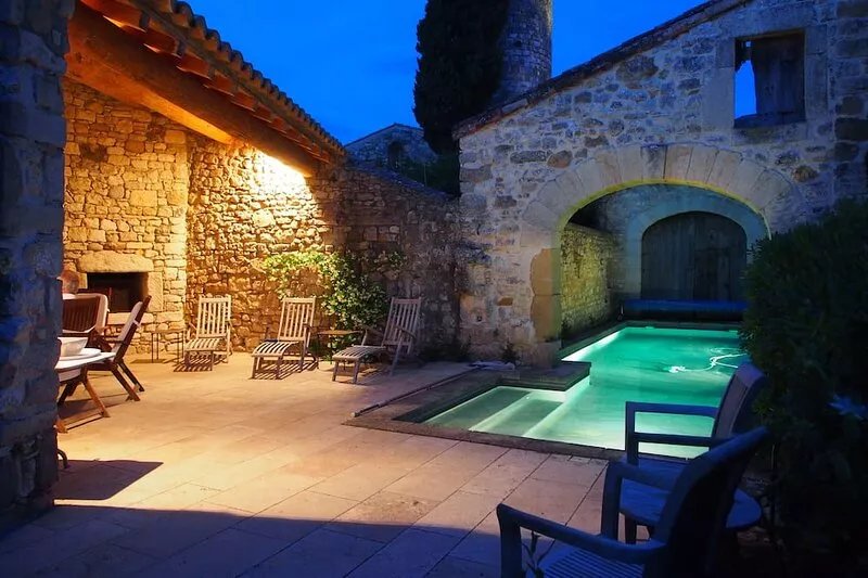 Mas de la Chapelle ~ Stone Maison de Maitre with a Heated Private Pool