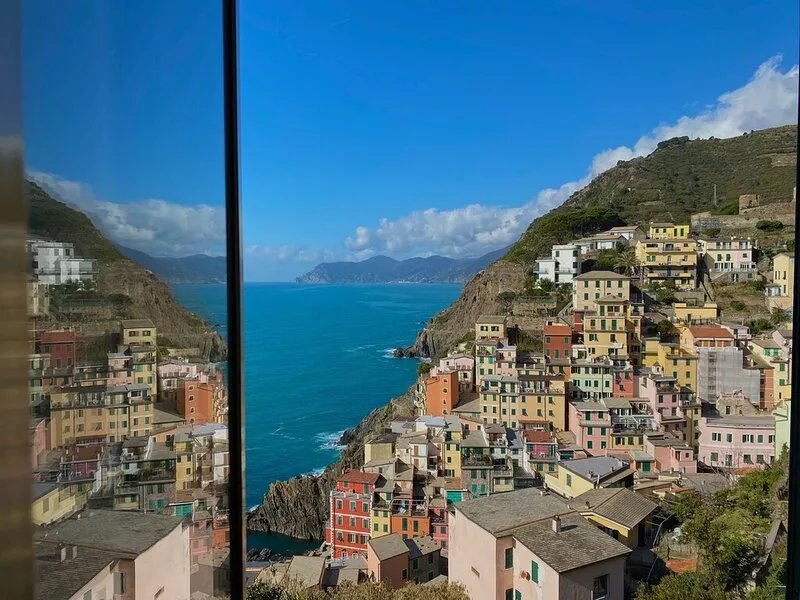 In Riomaggiore Cinque Terre with breathtaking sea view