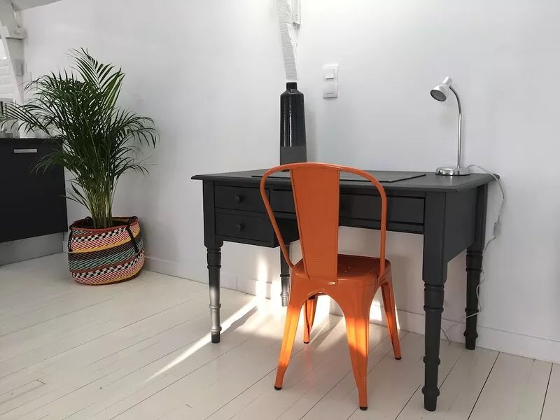 Apartment with small garden in stone house