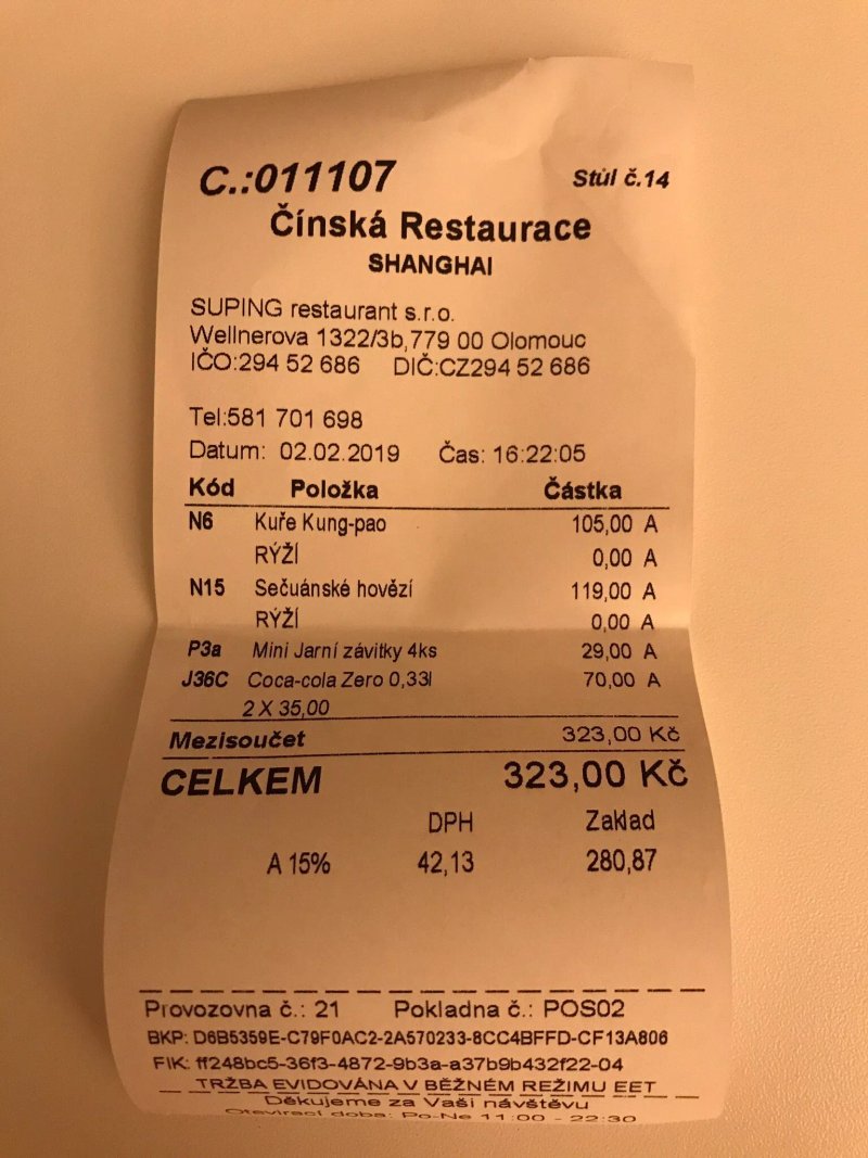 Cinska Restaurace Shanghai