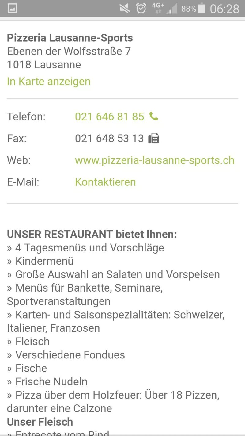 Le Lausanne-Sports Pizzeria