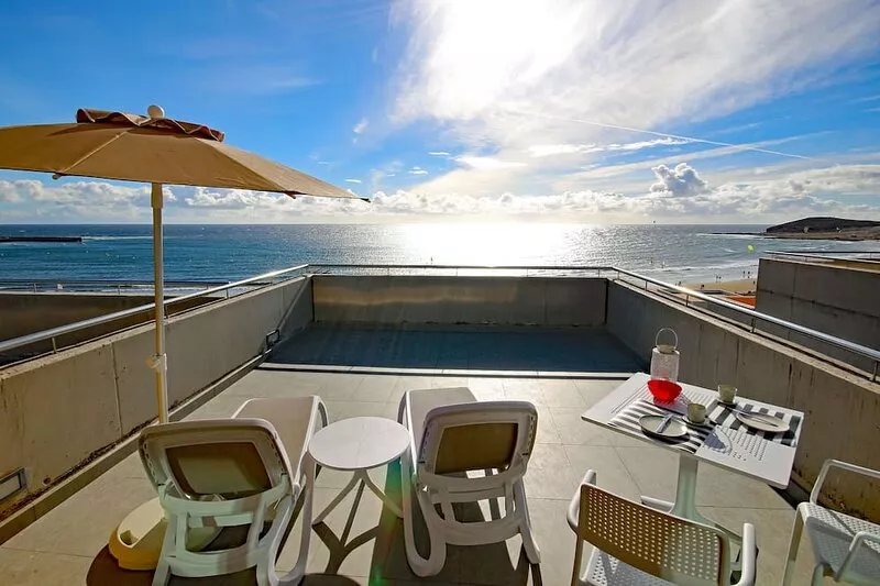 Los Balos 29 by RENTMEDANO      beach front attic  wifi, parking, board storage