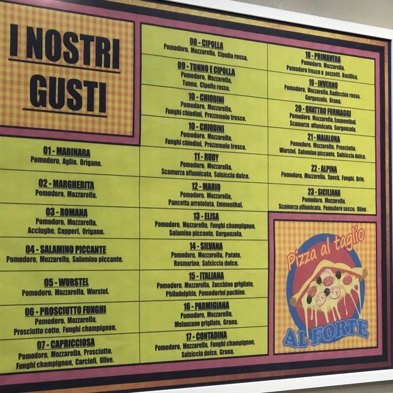 Pizzeria al Taglio al Forte