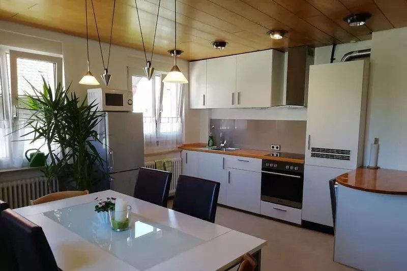 family-friendly accommodation in a quiet residential area in the city