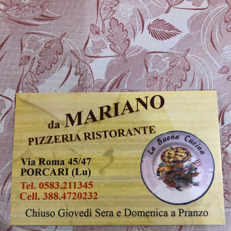 Da Mariano Pizzeria Ristorante
