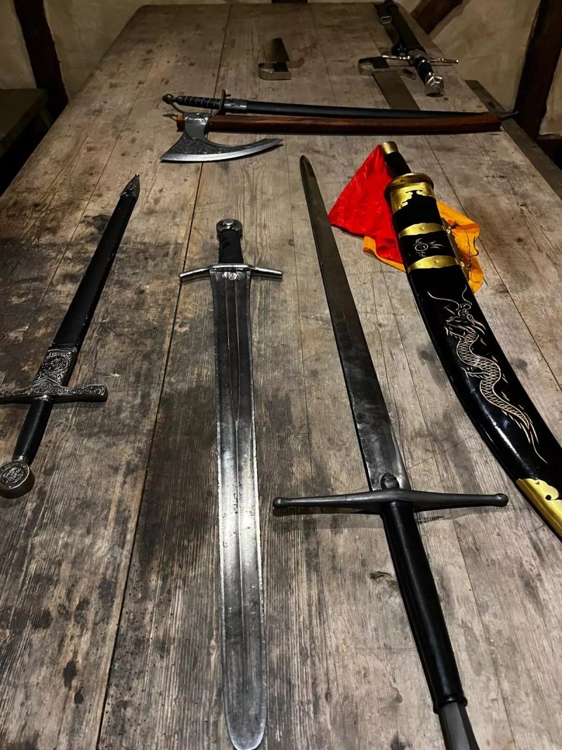 The Weapons Hall At Muncaster Castle