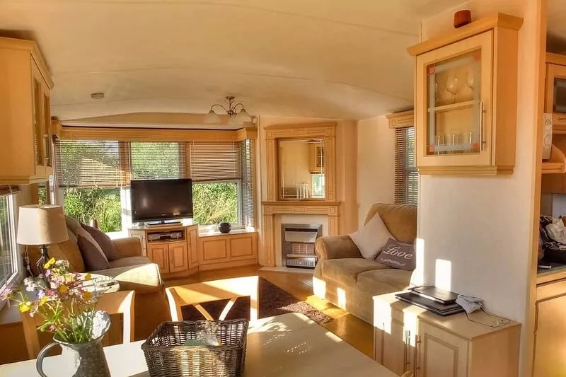 Helyg Bach chalet nestled on the tip of the beautiful Llyn Peninsula