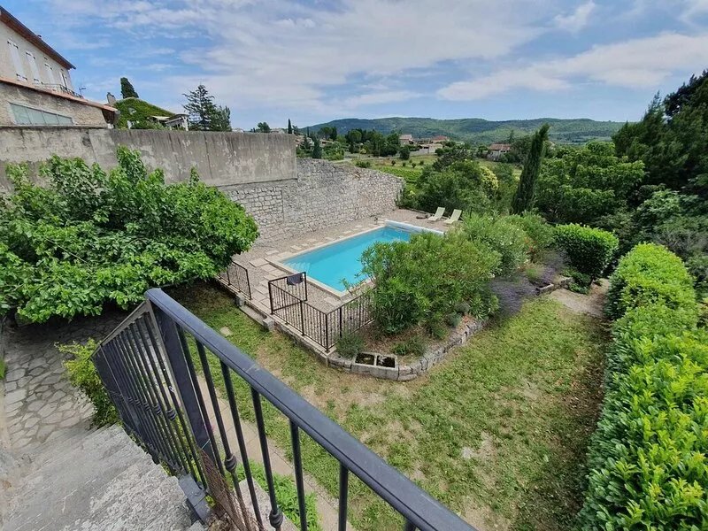 Stone village house with swimming pool and garden