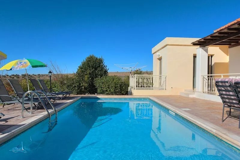 Luxury new villa on mountainside with private swimming pool & garden