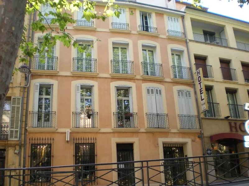 Town center with terrace