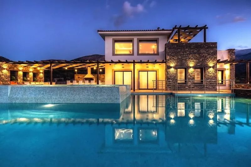 Luxury Villa Isabella with private pool and panoramic sea views, Sisi, Crete