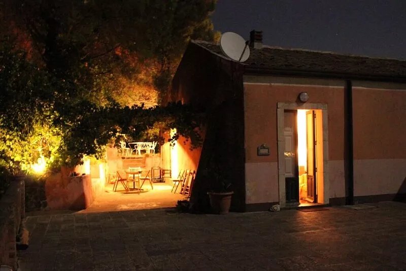Panoramic manor house on Taormina and Etna