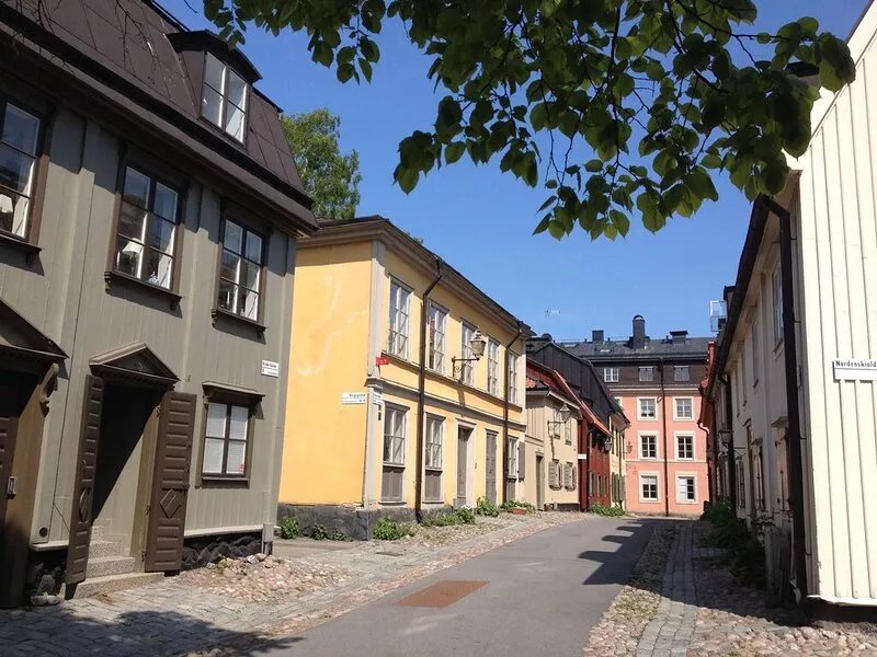 Djurgården in the tourist center.