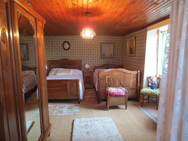 Individual countryside house in a small village