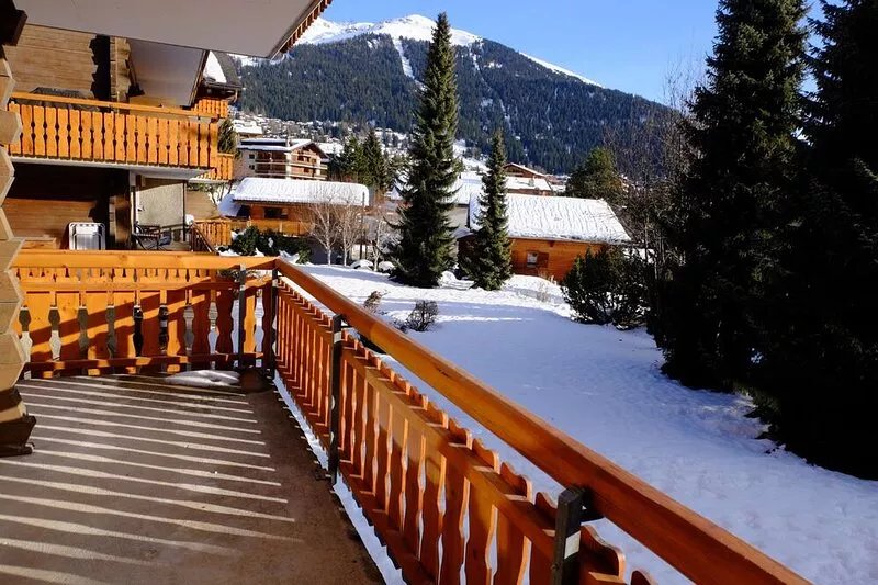 Verbier central, Wi-Fi, garage, terrace, washers, by Sport center, no car needed
