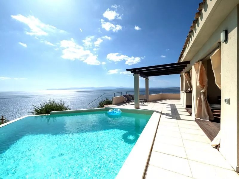 Uninterrupted sea views, idyllic location, salt water pool, full privacy.