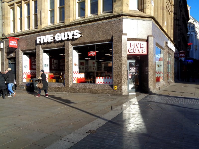 Five Guys Manchester Piccadilly Gardens