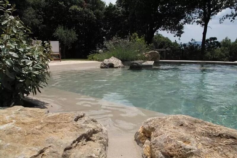 Apartment with small terrace in ancient village with pool near san Gimignano