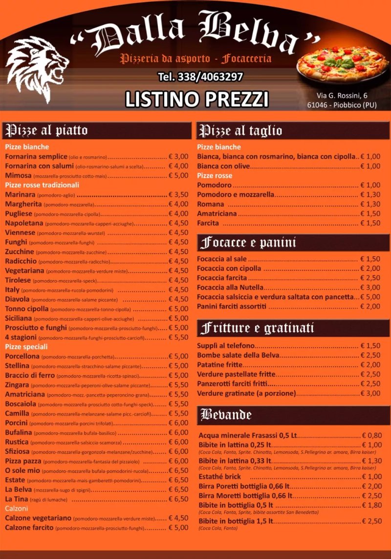 Pizzeria D'Asporto Dalla Belva