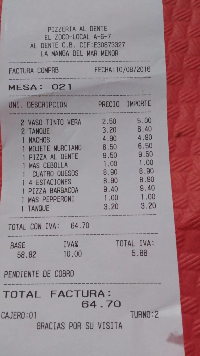 Pizzeria Al dente