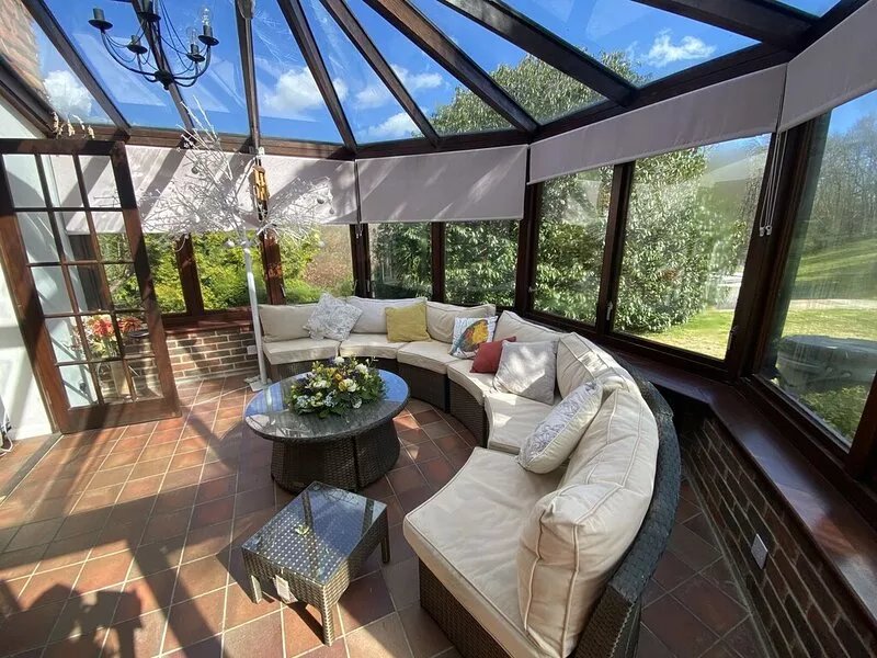 Hidden gem with hot tub  and tennis court in idyllic East Sussex  countryside .