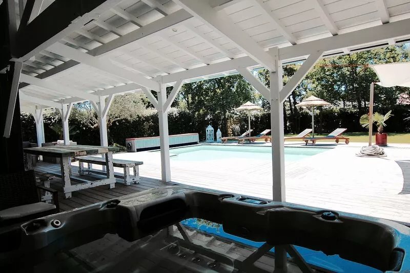 Villa du Bassin, heated swimming pool, spa, sauna, 5 mins