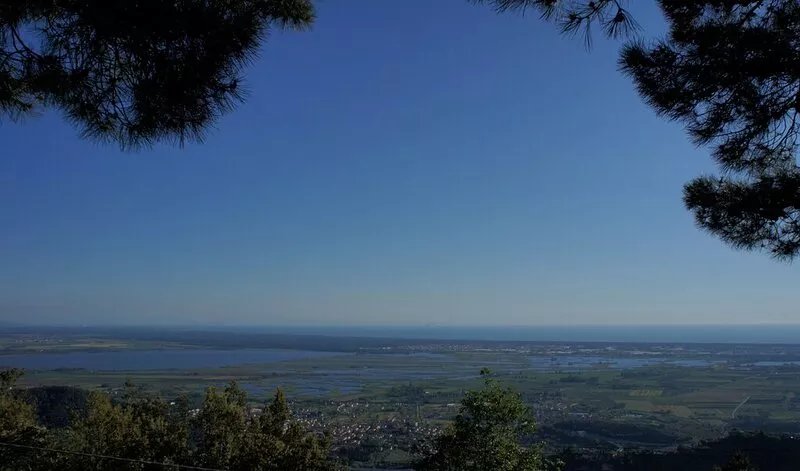 Villa surrounded by green woods, with a wonderful view on the coast. FREE WIFI