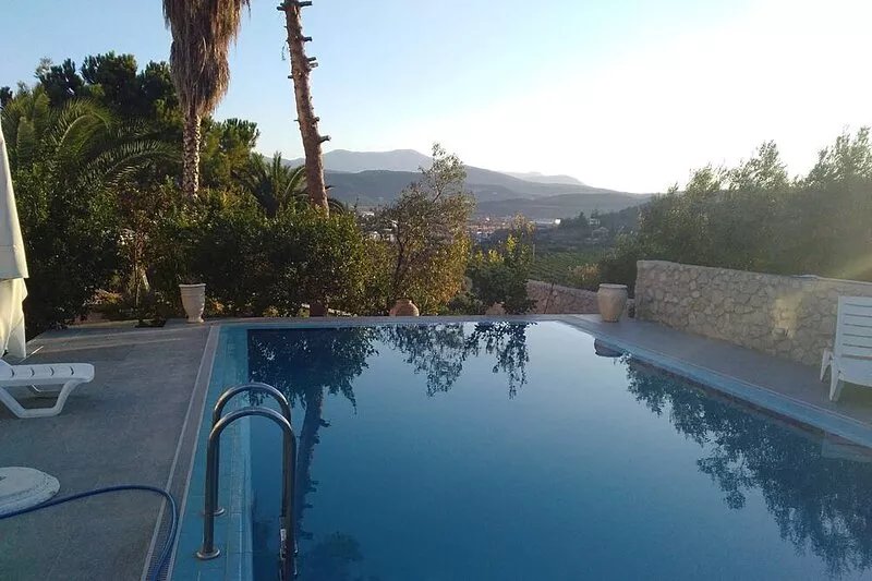 Villa Orestes in Exostis the balcony of Nafplion