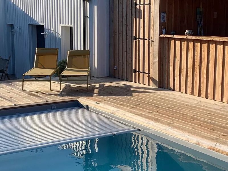 Studio pour 2 Personnes dans Villa Bord de mer Avec Piscine Chauffée