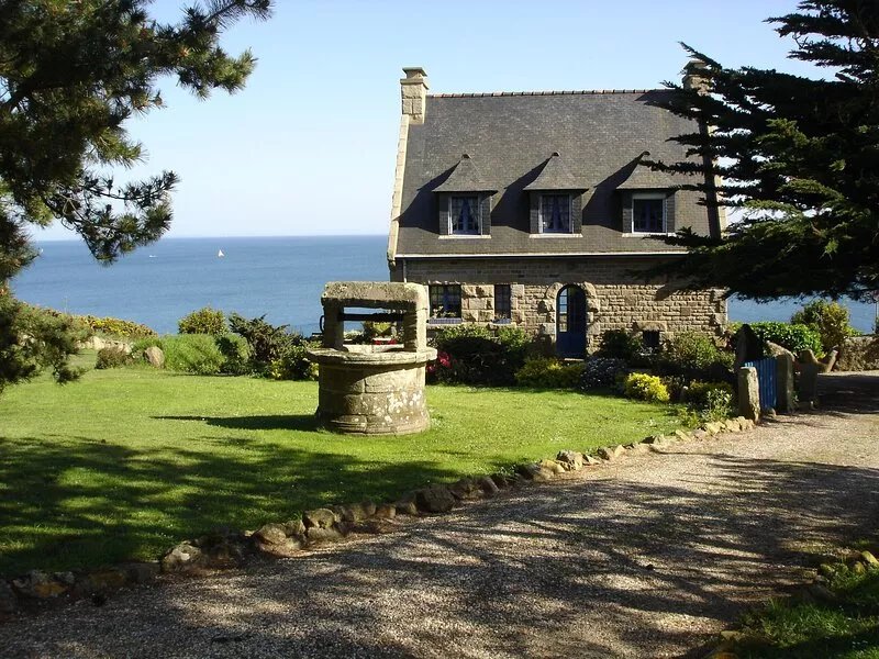 Port Manech: House with garden exceptional sight ocean (180°)