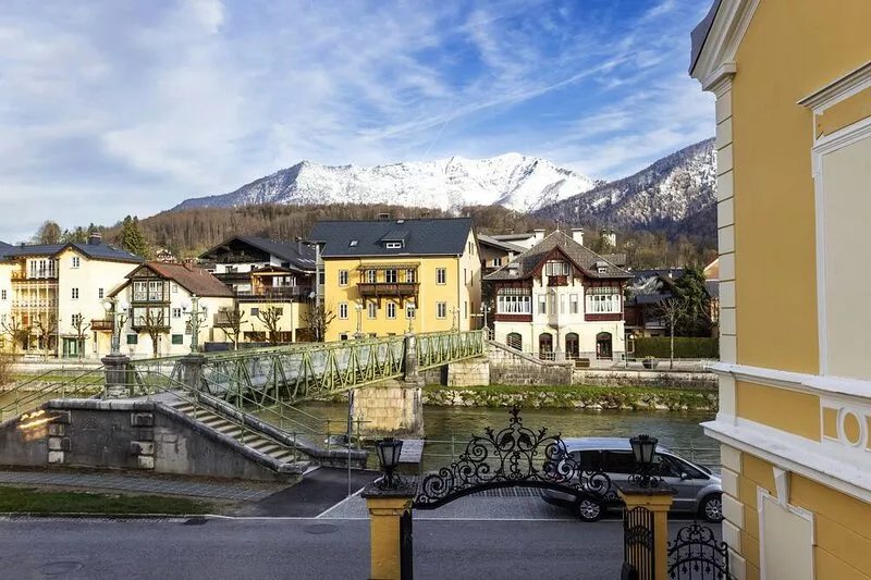 Green oasis in the center of Bad Ischl.