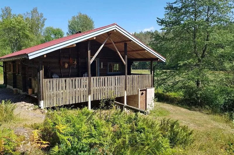 Beautiful log holiday home not far from the lake with the possibility of