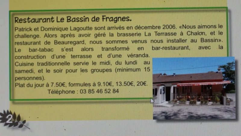 Le Bassin de Fragnes
