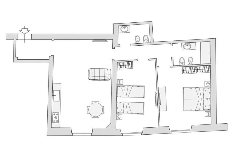 Iris 2 Apartment in piazza Beccaria Florence by Mmega