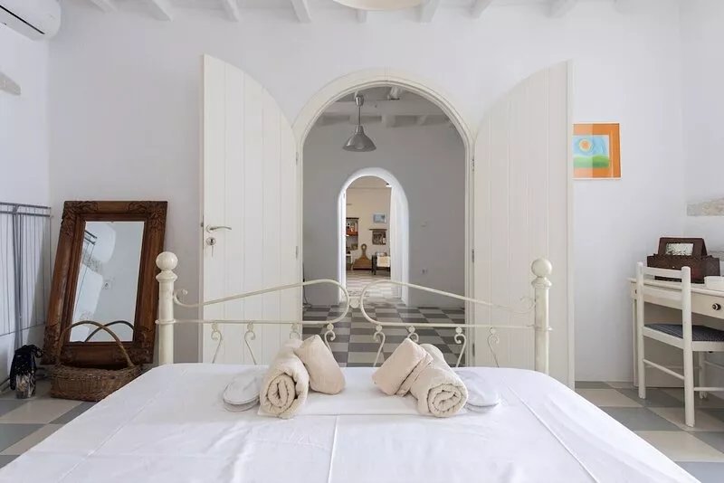 Traditional stone built house, hidden within the traditional alleys of old town.