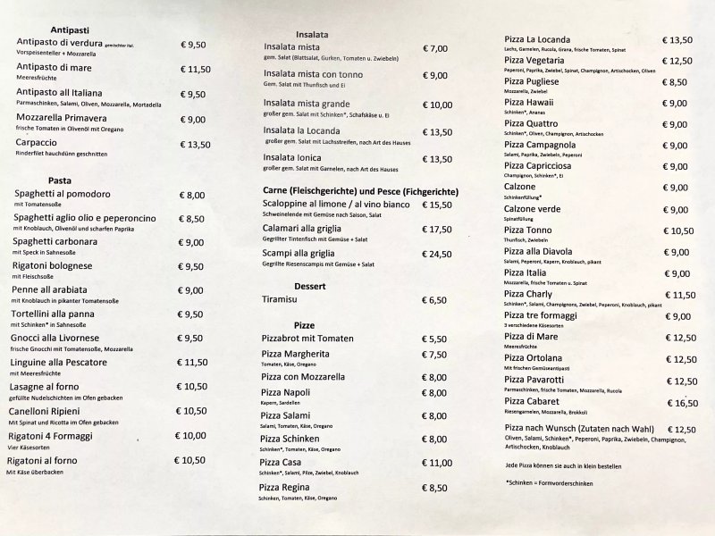 Trattoria Pizzeria La Locanda