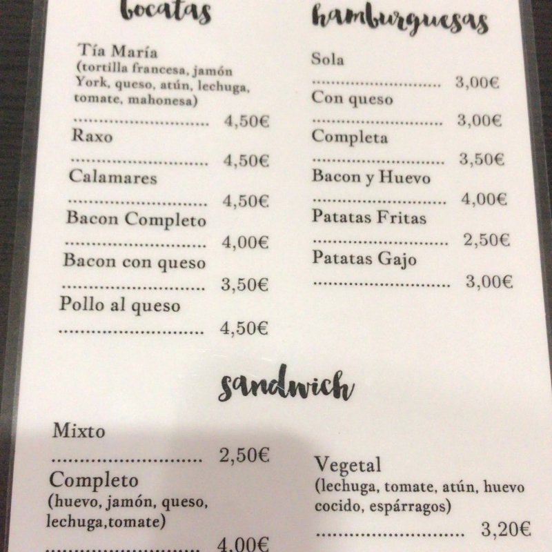 Bocateria Tia Maria